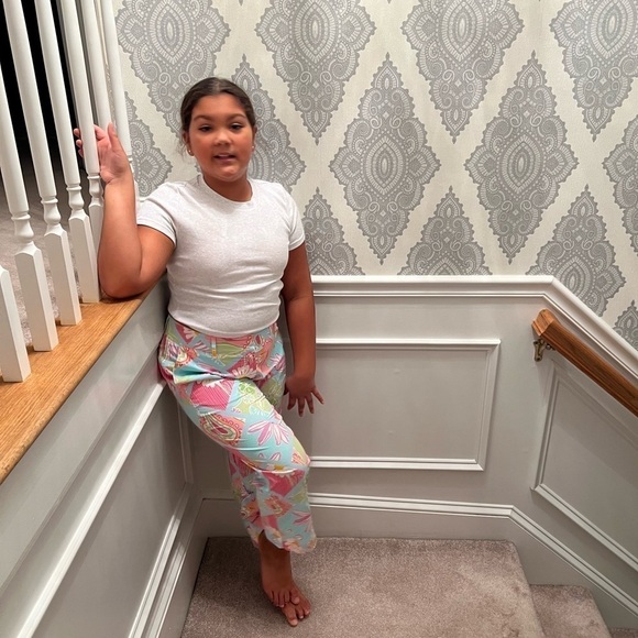 Vintage Lilly Pulitzer "Adios Elephant" Patch Pants, Size 4 - Picture 6 of 10